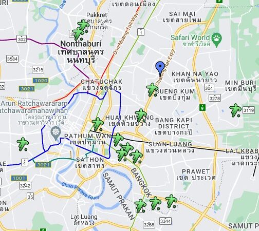 Bangkok Venues Map